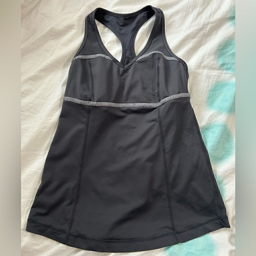 Lululemon Racerback Tank Top in Gray